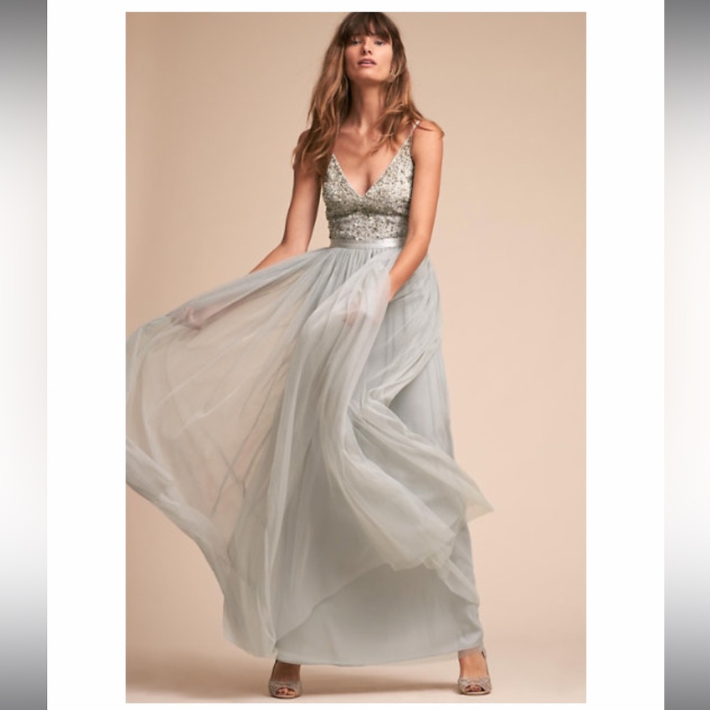 BHLDN Avery Dress in Fog